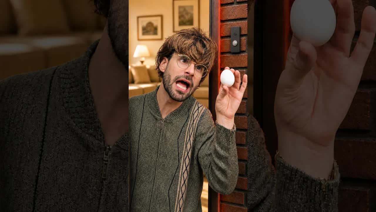 Rutger leent een ei van zijn buurman