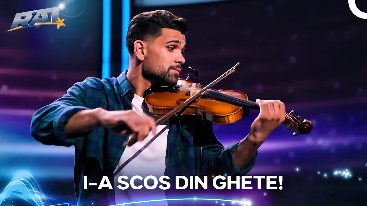 Un moment de bucurie la vioară