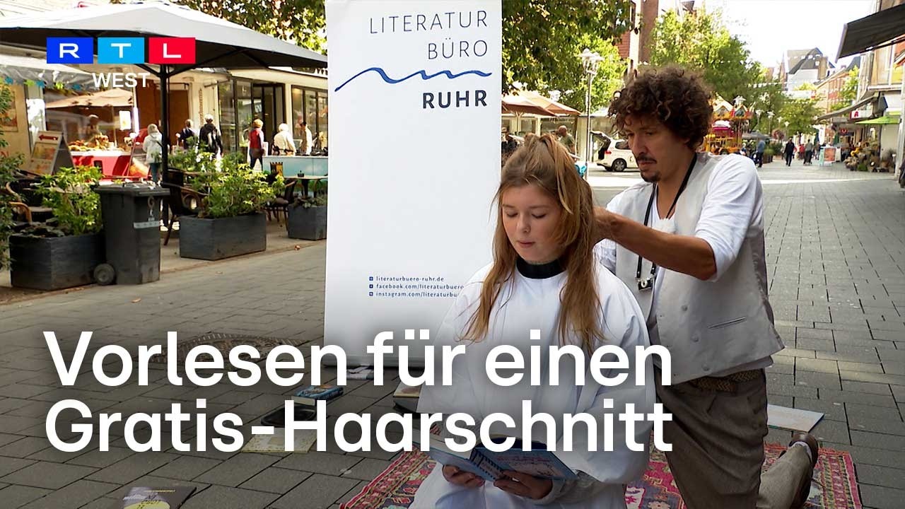 Gratis-Haarschnitt für Kinder, die vorlesen