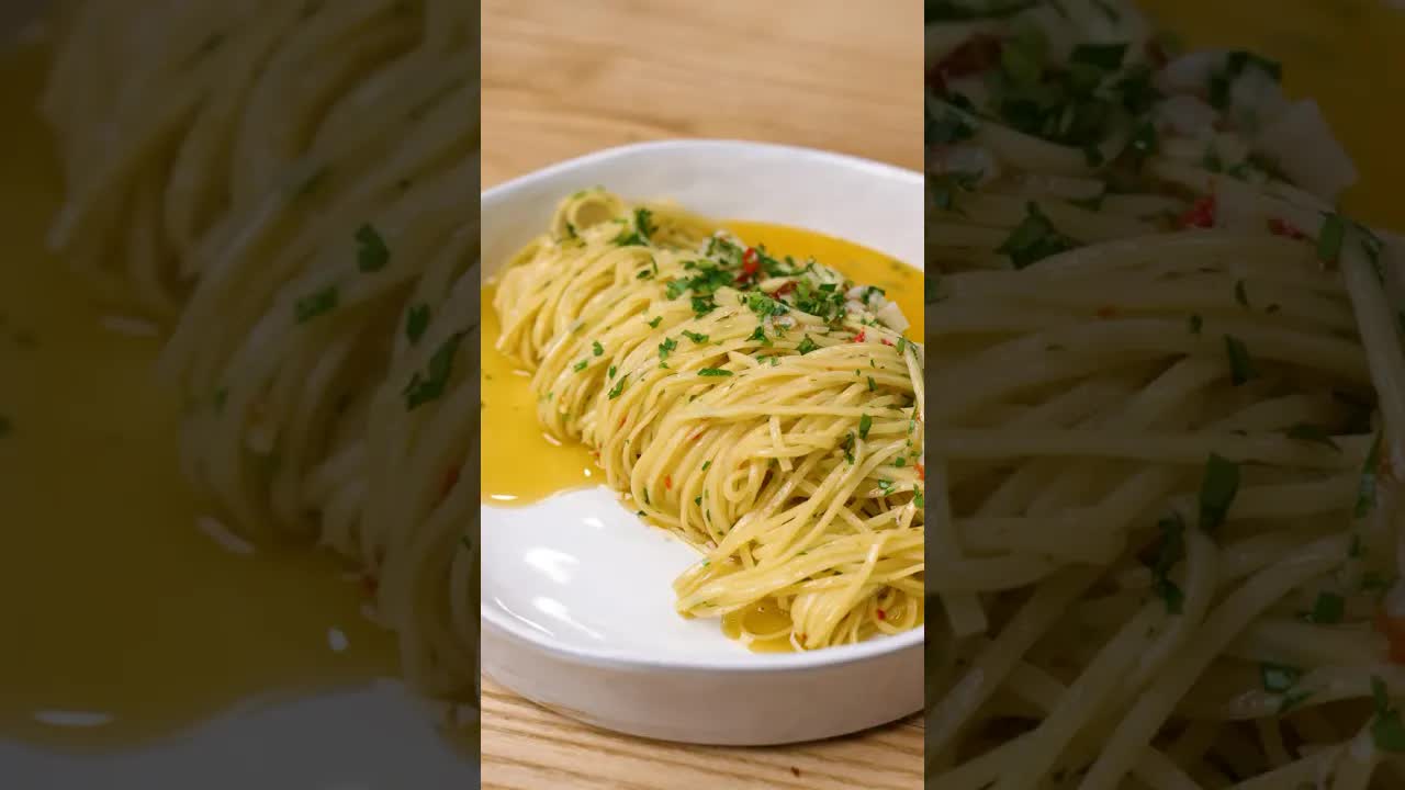Pasta Aglio e Olio in unter 8 Minuten