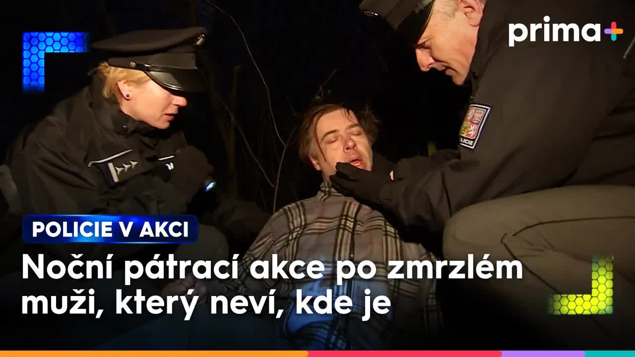 Policie zachraňuje zmrzlého muže v lese