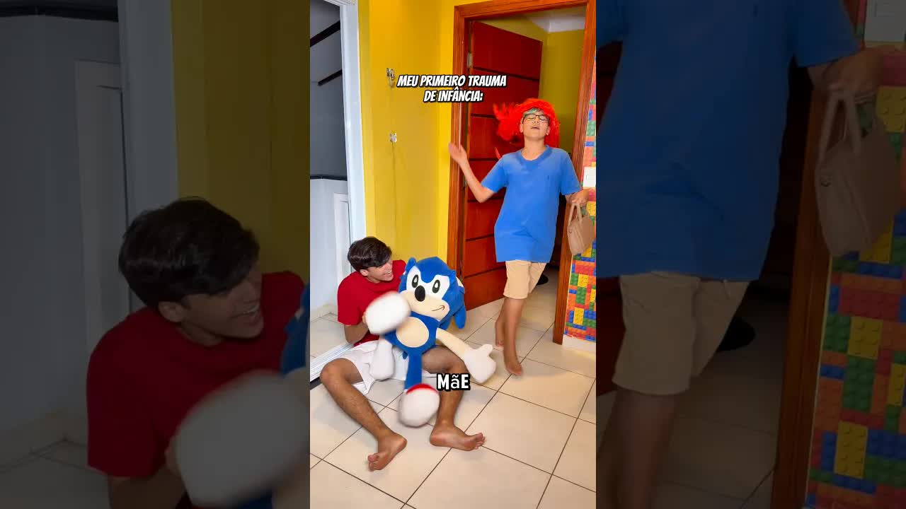 Mamãe indo ao mercadinho com o filho