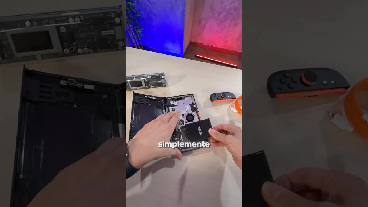 Probar Nintendo Switch 2 sin batería interna