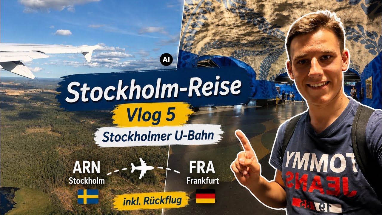 Stockholmer U-Bahn Erkundungstour Vlog