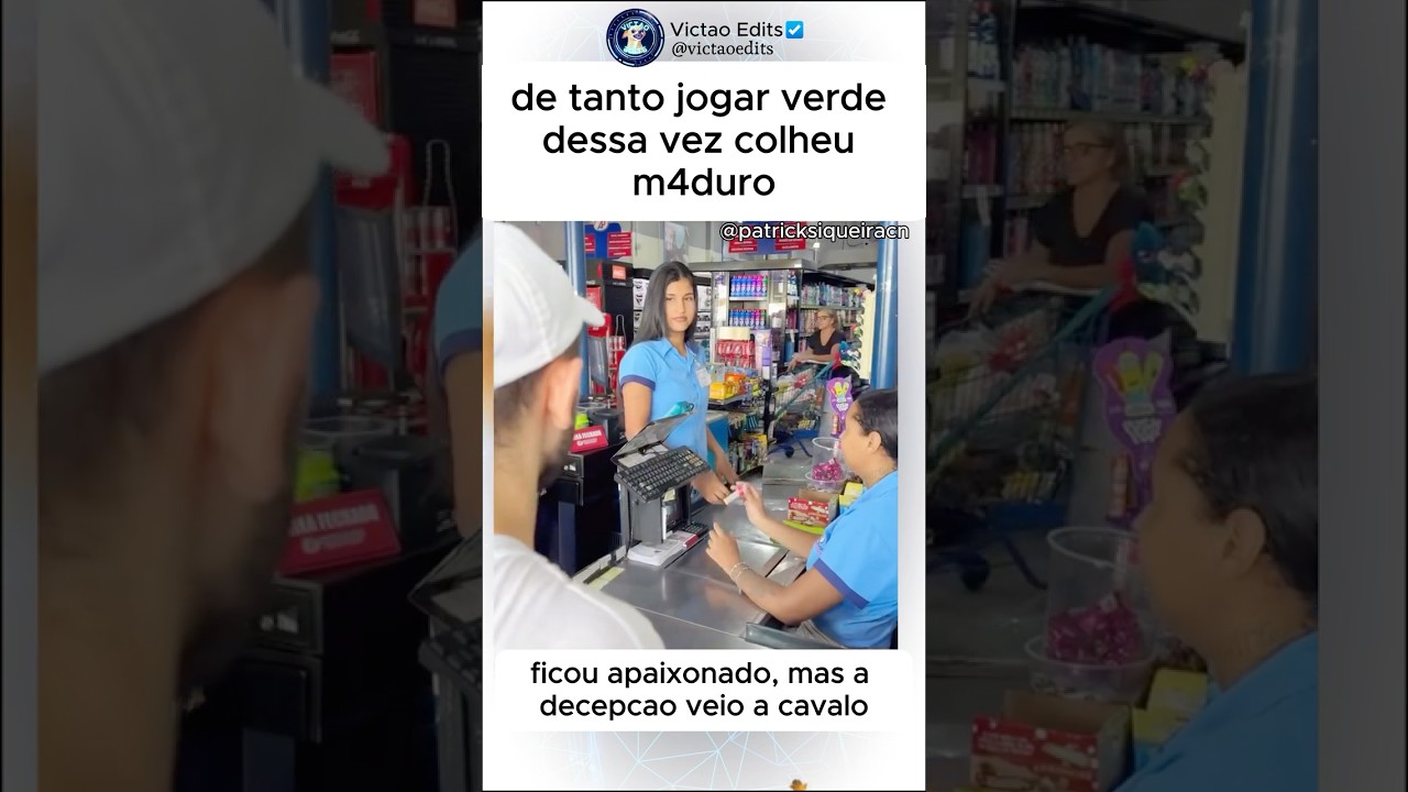 Cantada interrompida pelo trabalho no açougue