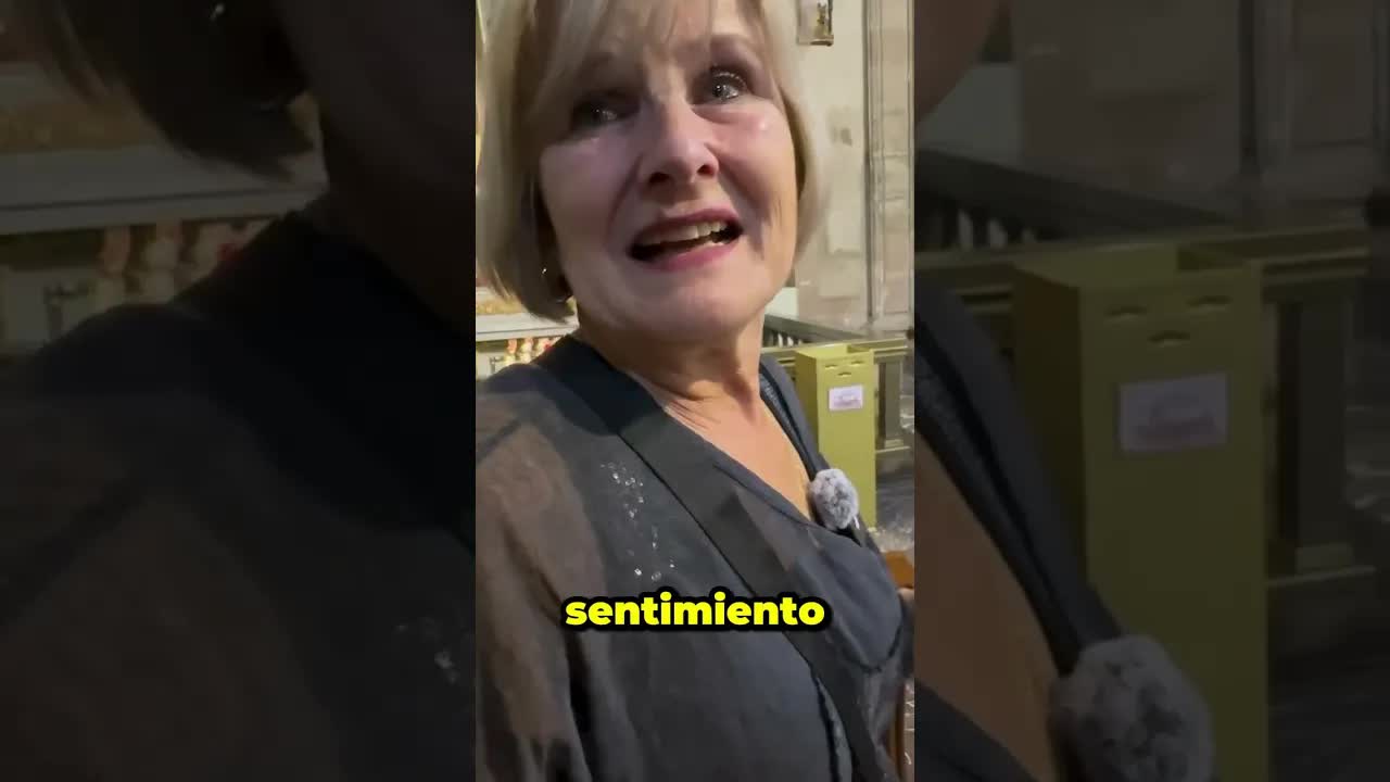 mi mamá se emociona en la catedral de cdmx