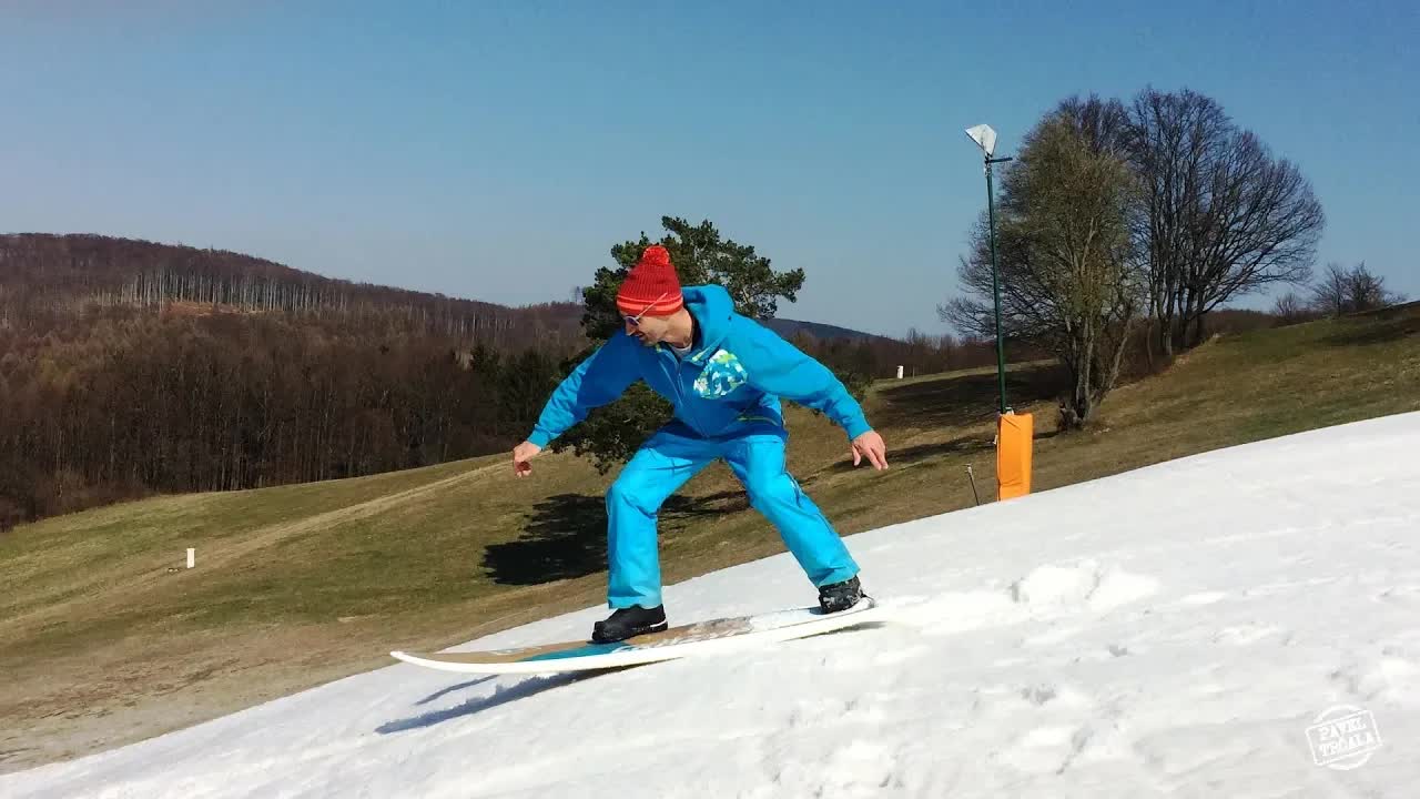 Surfování na sněhu i vodě na Stupavě
