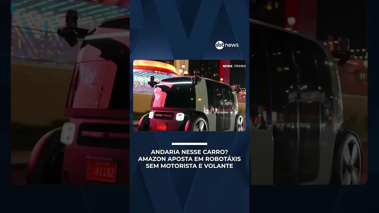 Amazon lança robotáxi sem motorista nos EUA