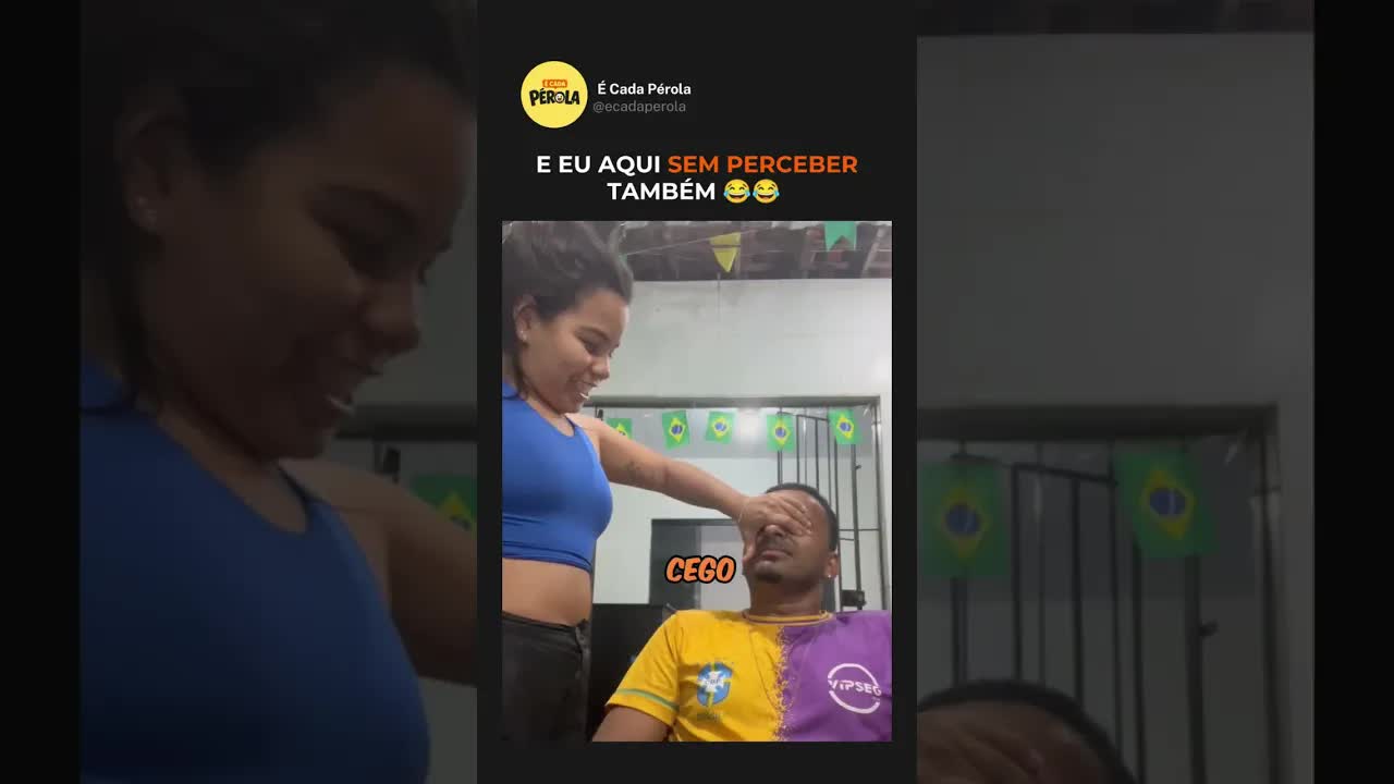Brincadeira: Se eu fosse cego, como pediria água?