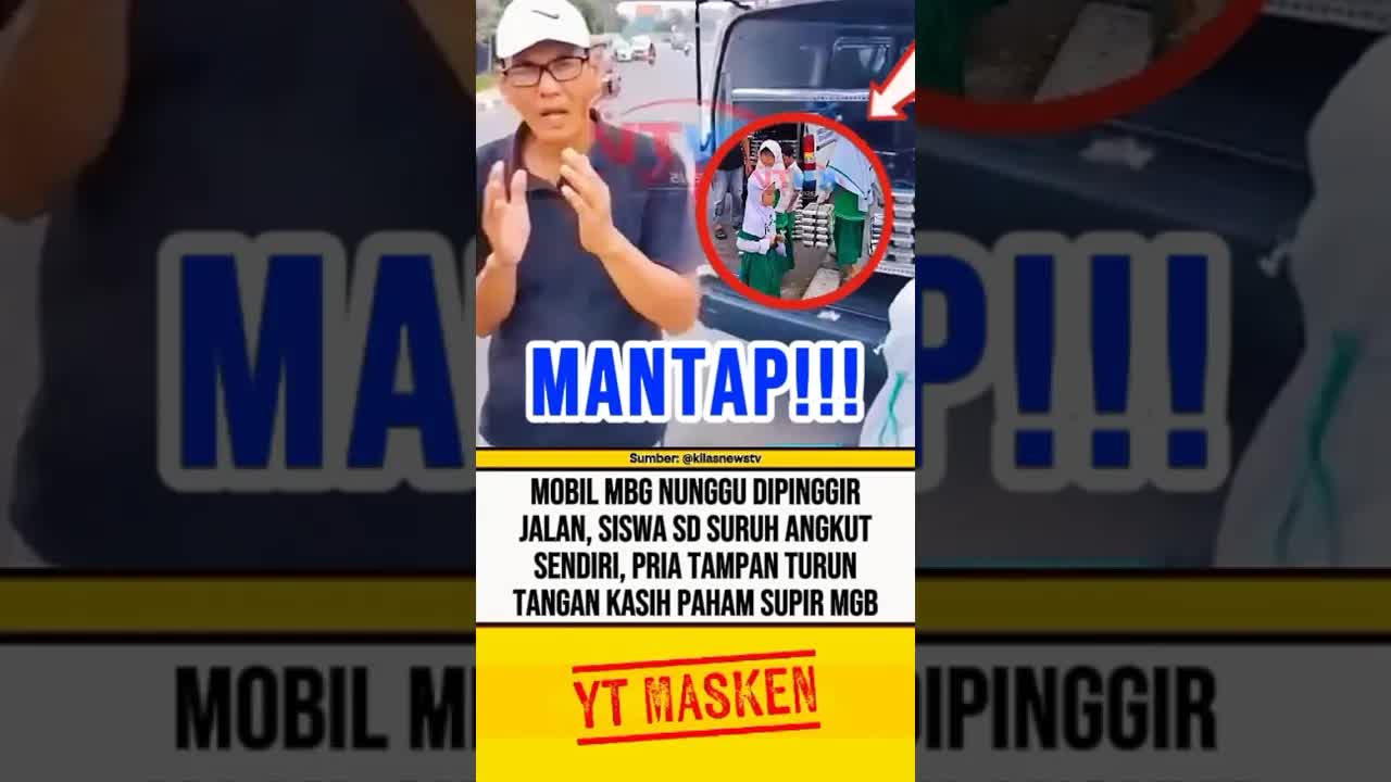 Pria Tampan Tegur Sopir MBG yang Mempekerjakan Anak-Anak