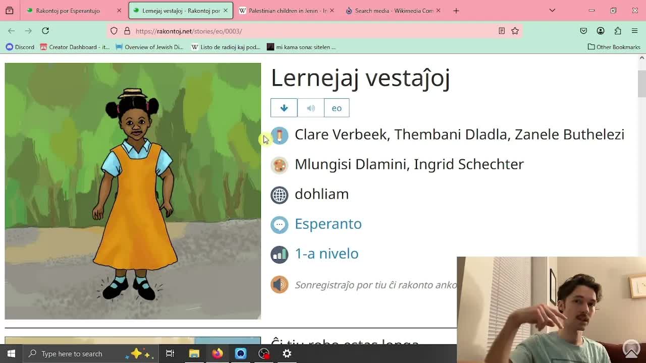 Lerneja Vestaro: Rakonto por Infanoj