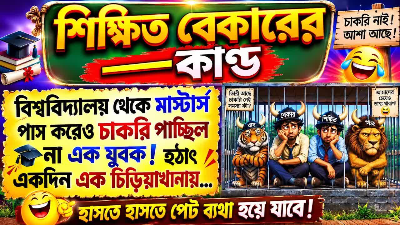 শিক্ষিত বেকারের কান্ড: চিড়িয়াখানার বাঘের পোশাক