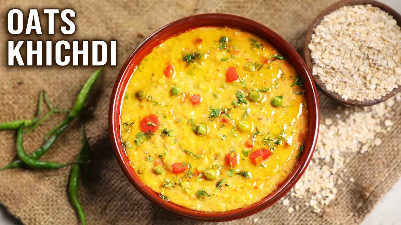 Healthy oats khichdi and veg raita recipe