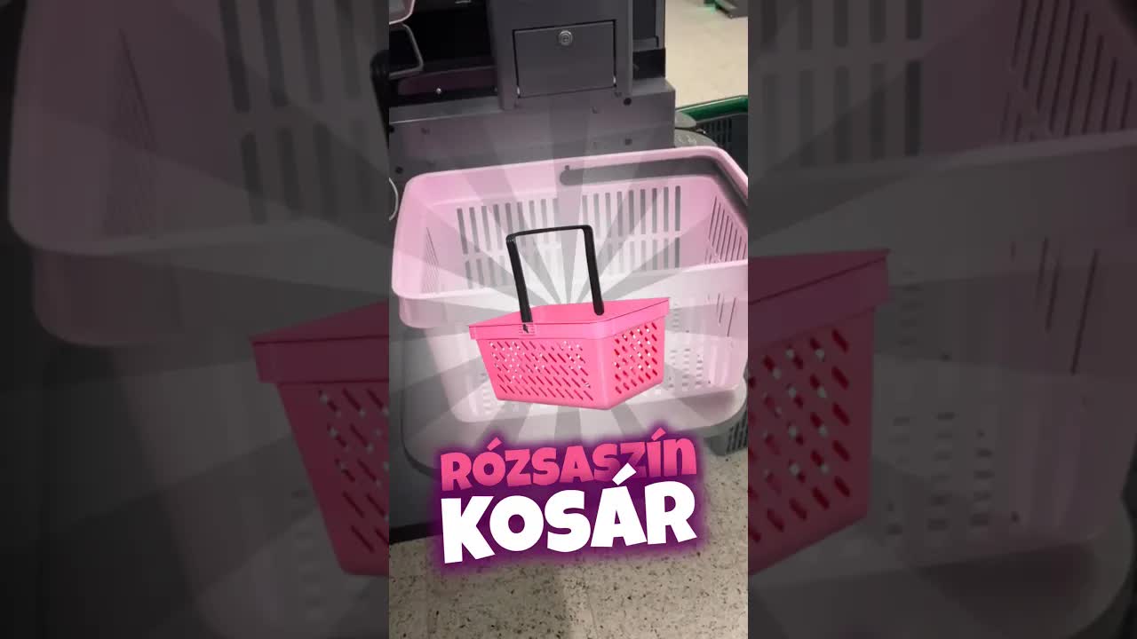 Rózsaszín kosár a szingliknek