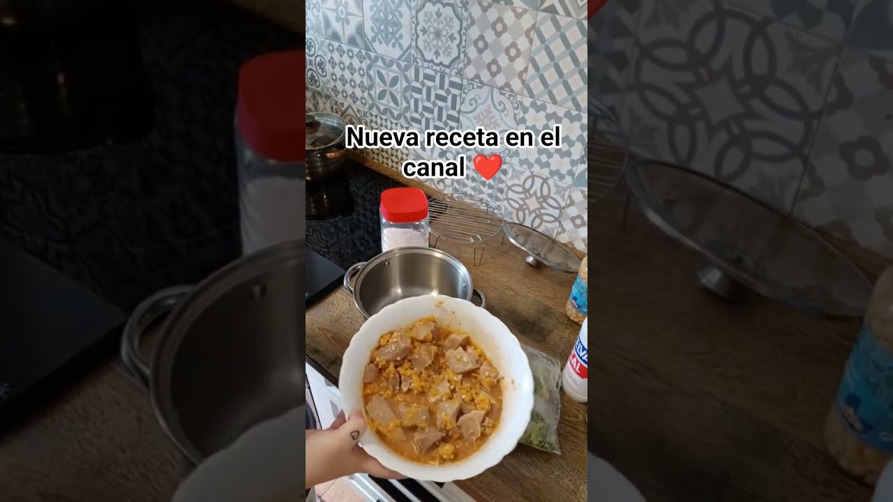 Preparando comida del congelador con adobo