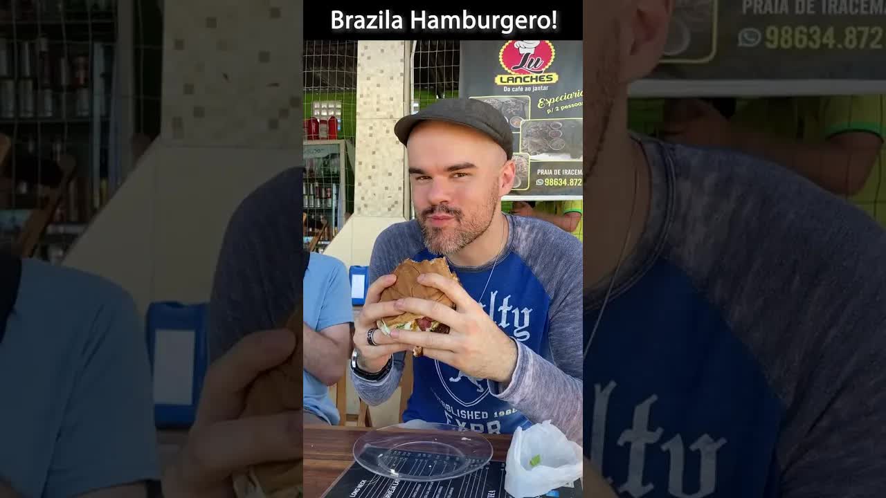 Alekso Manĝas Brazilan Hamburgeron