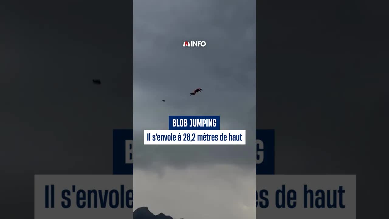 Un saut record de 28,2 mètres en blob jumping