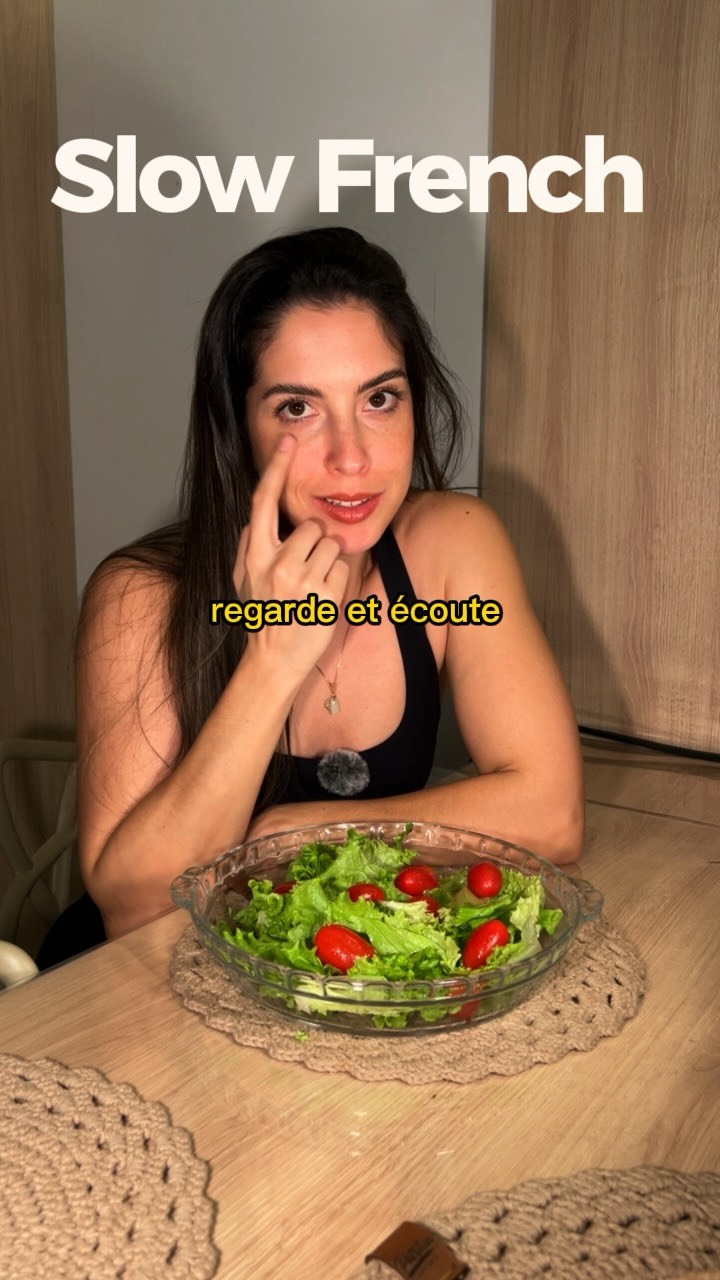 Préparer une salade en français