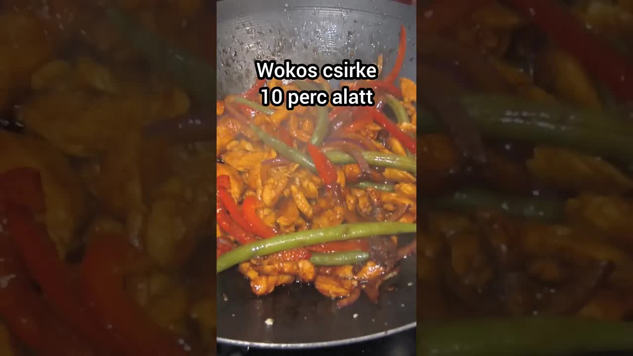 Gyors wokos csirke 10 perc alatt