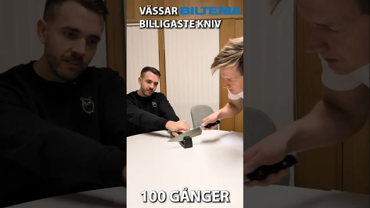 Vi vässar en kniv 100 gånger