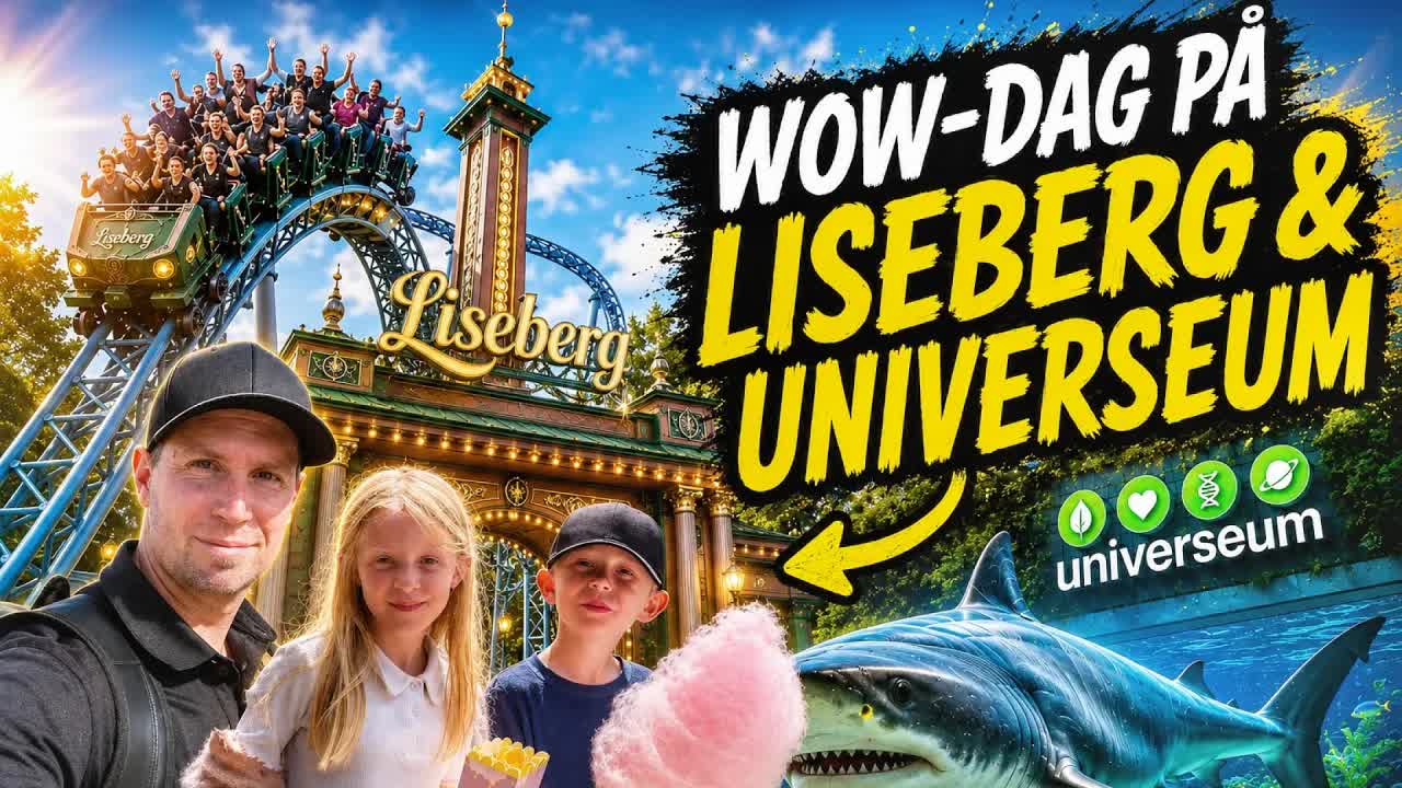 Familjen Brasemyr på Liseberg och Universeum