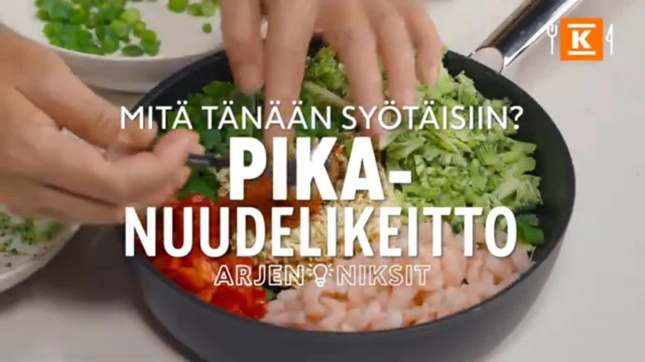 Pikanuudelikeitto nopeasti ja helposti