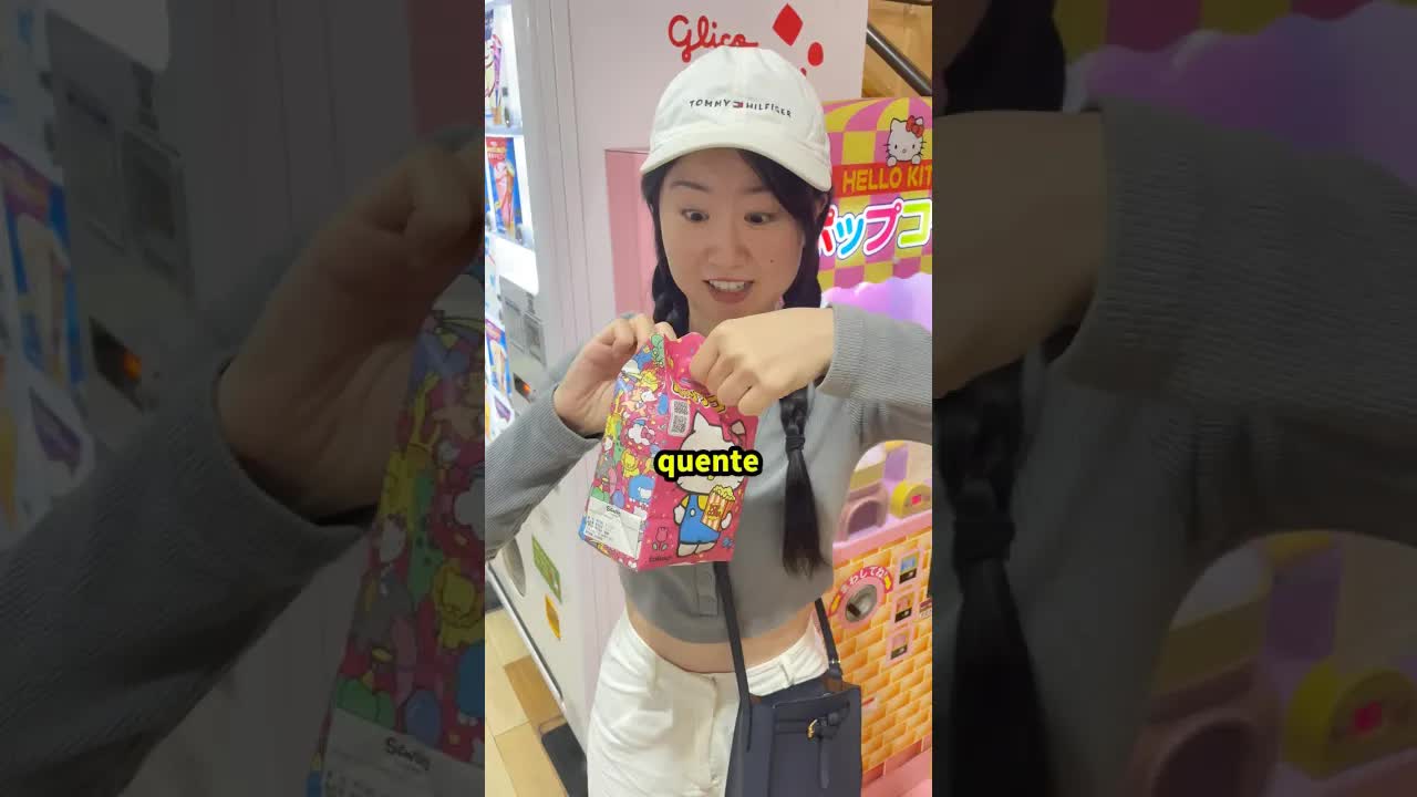 Encontramos um carro de pipoca no Japão