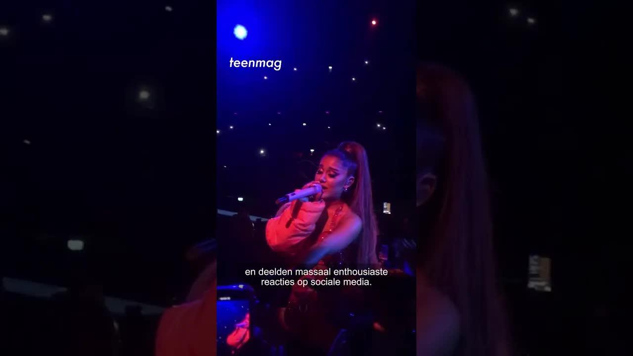 Ariana Grande keert terug op het podium