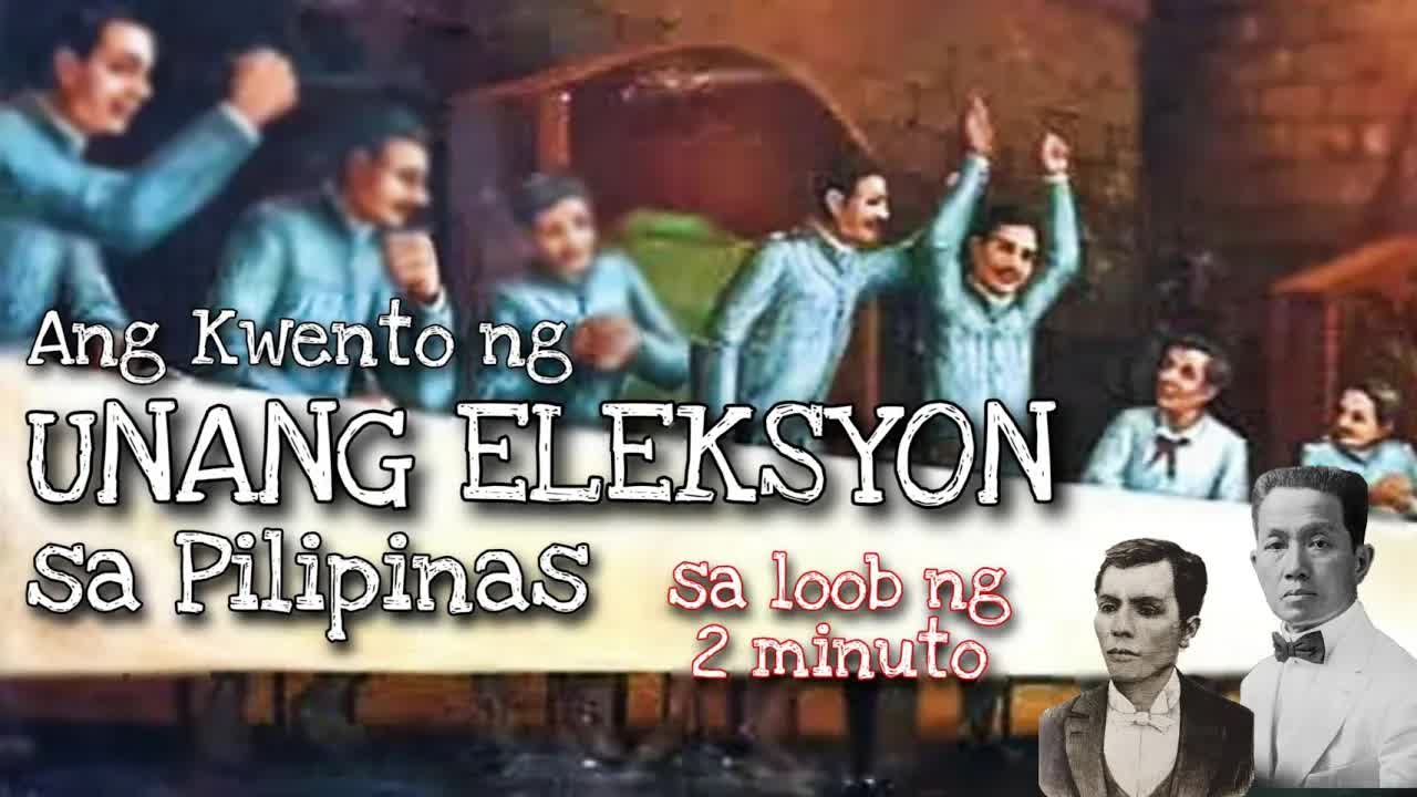 Kwento ng unang eleksyon sa pagkapangulo ng Pilipinas