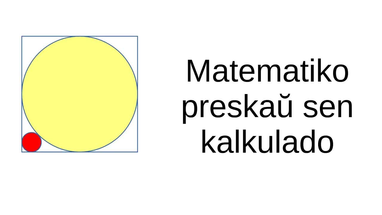 Geometria enigmo: Radiuso de la ekstera cirklo