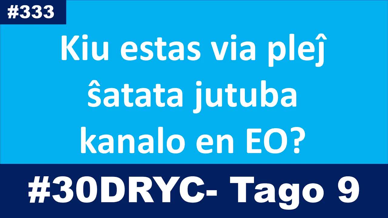 Miaj plej ŝatataj jutubaj kanaloj