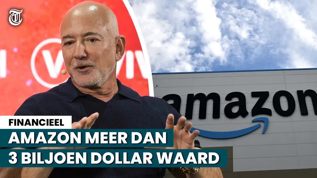 Amazon bereikt waarde van 3 biljoen dollar