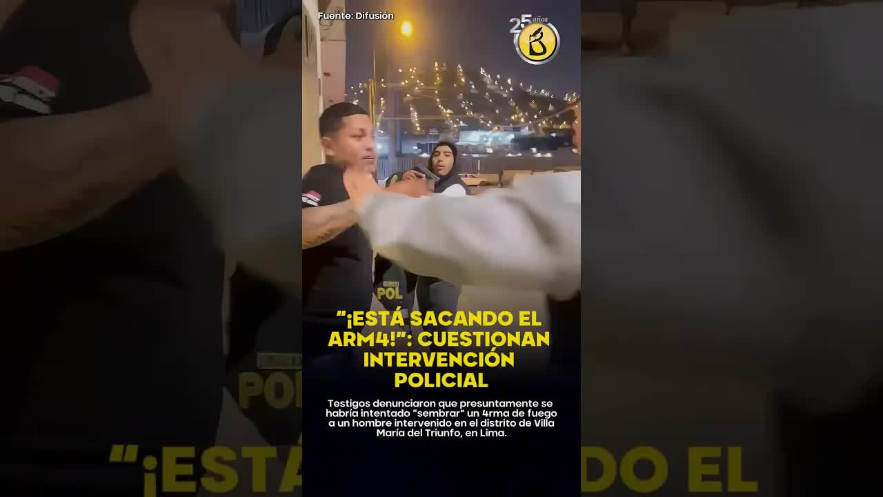 Conflicto policial en Lima: Testigos graban intervención