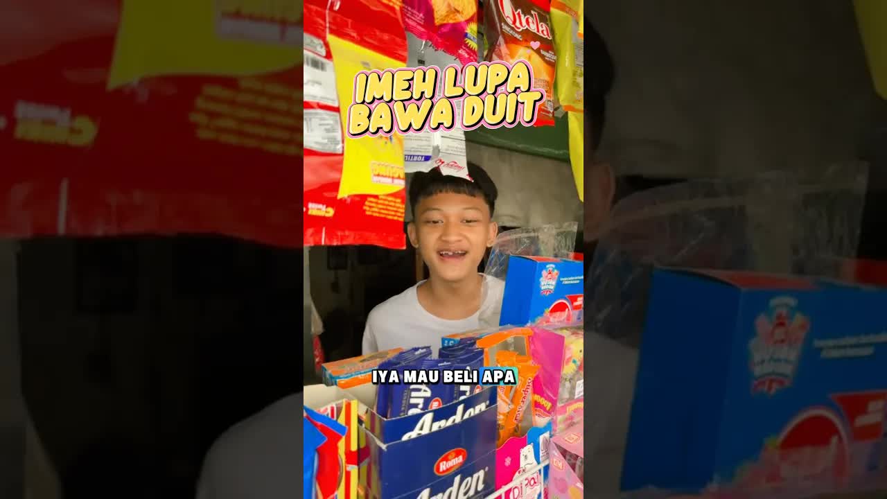 Imeh lupa bawa duit saat jajan