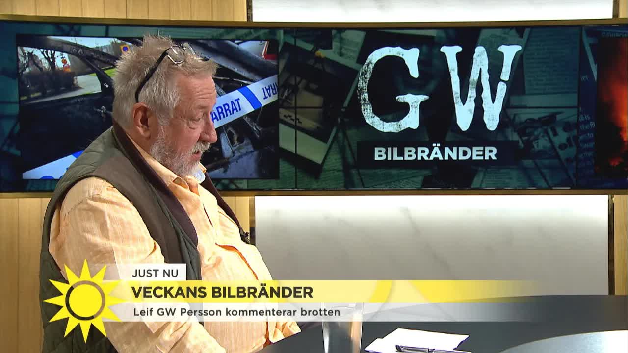 Leif GW Persson om bilbränder och politikerhot