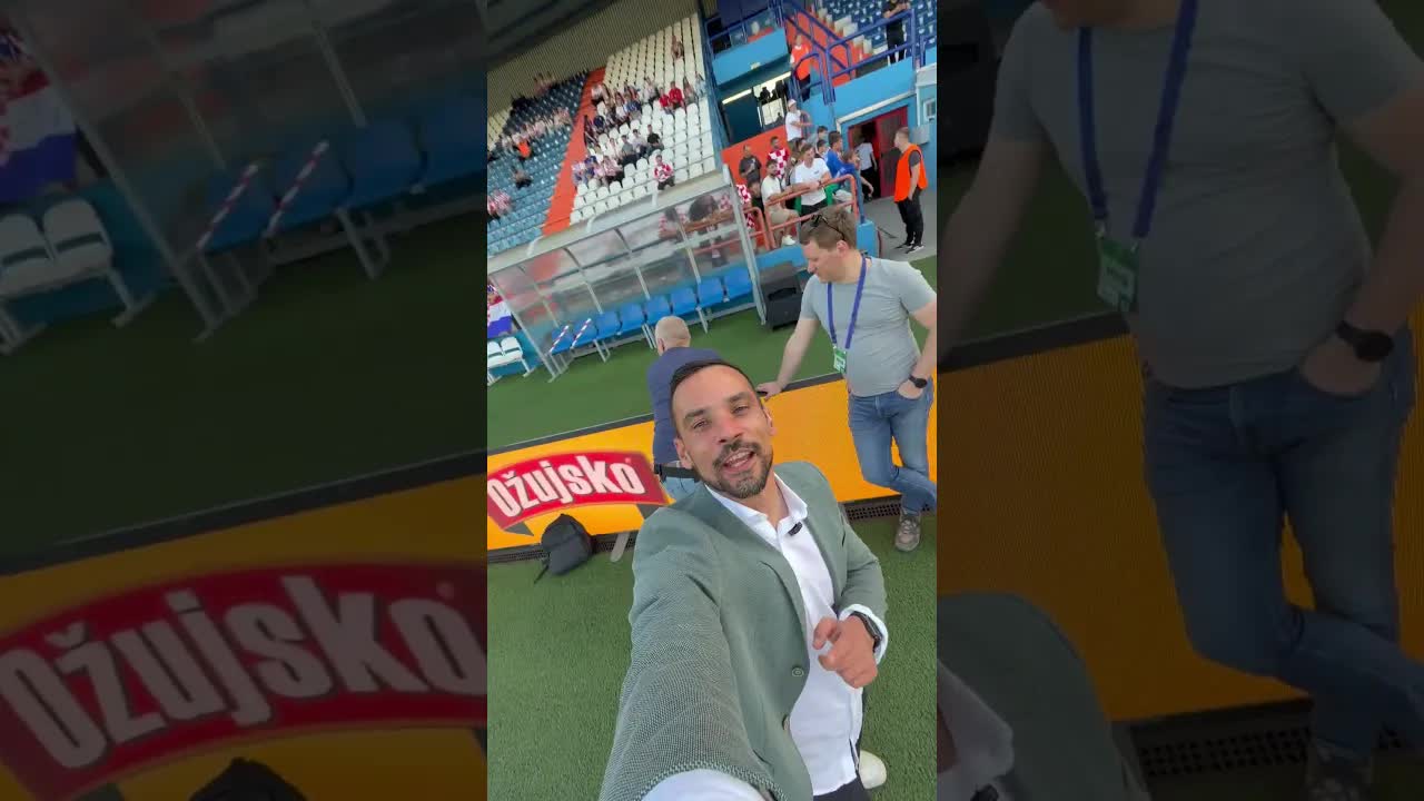 Dan s TV ekipom na utakmici u Varaždinu