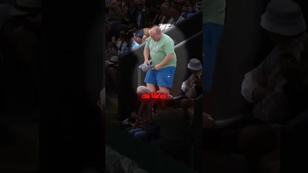 O fã que desceu para jogar com a campeã