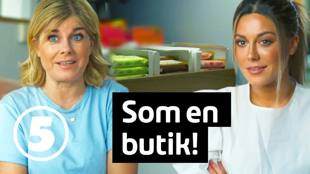 Biancas extrema skafferi och alla köksmaskiner