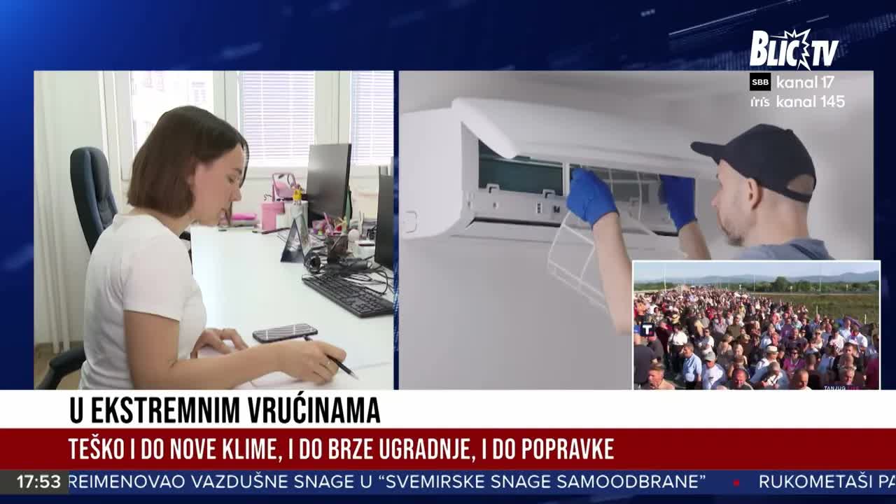 Ekstremne vrućine i nestašica majstora za klime