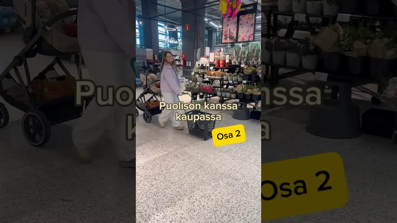 Kauppareissu puolison kanssa: Tarjouksia ja kukkia