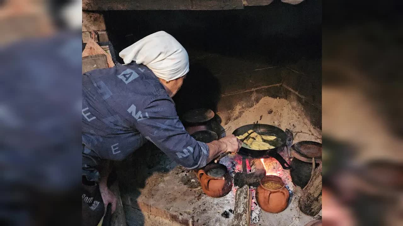 Preparazione dei vampugghji calabresi per Natale