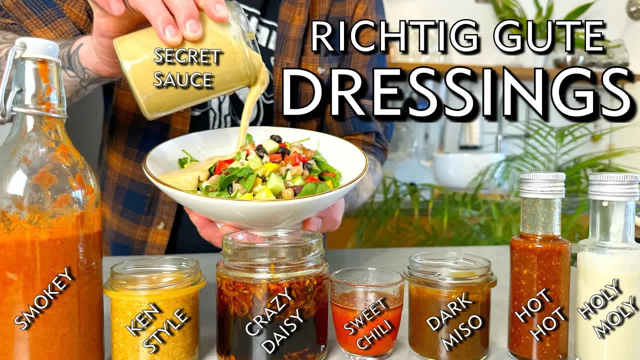 Einfache Salatdressings nach dem Baukastenprinzip