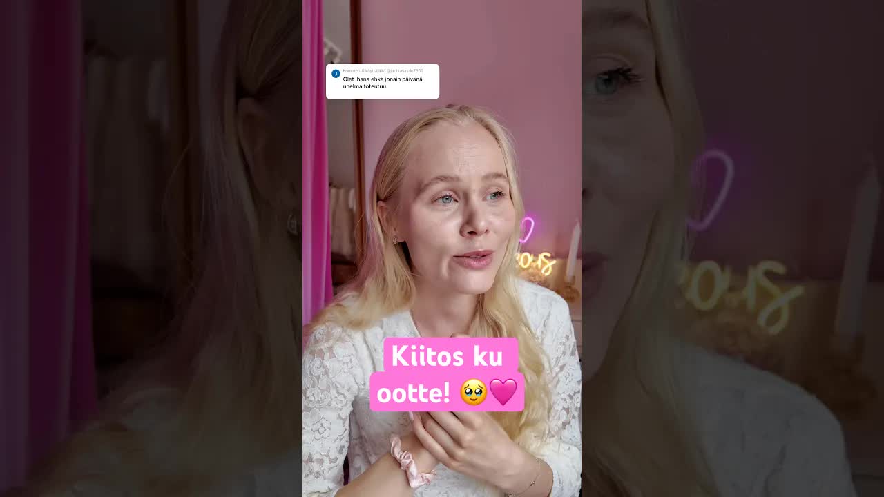 Kiitos tsemppauksestasi – olette ihania