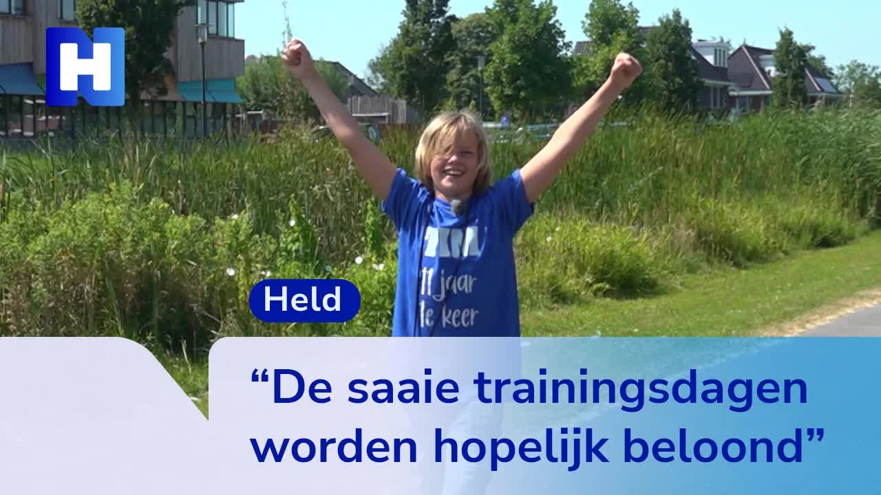 11-jarige Tim loopt de Vierdaagse