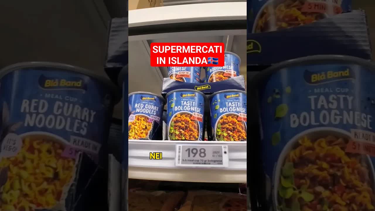 Spesa in un supermercato in Islanda