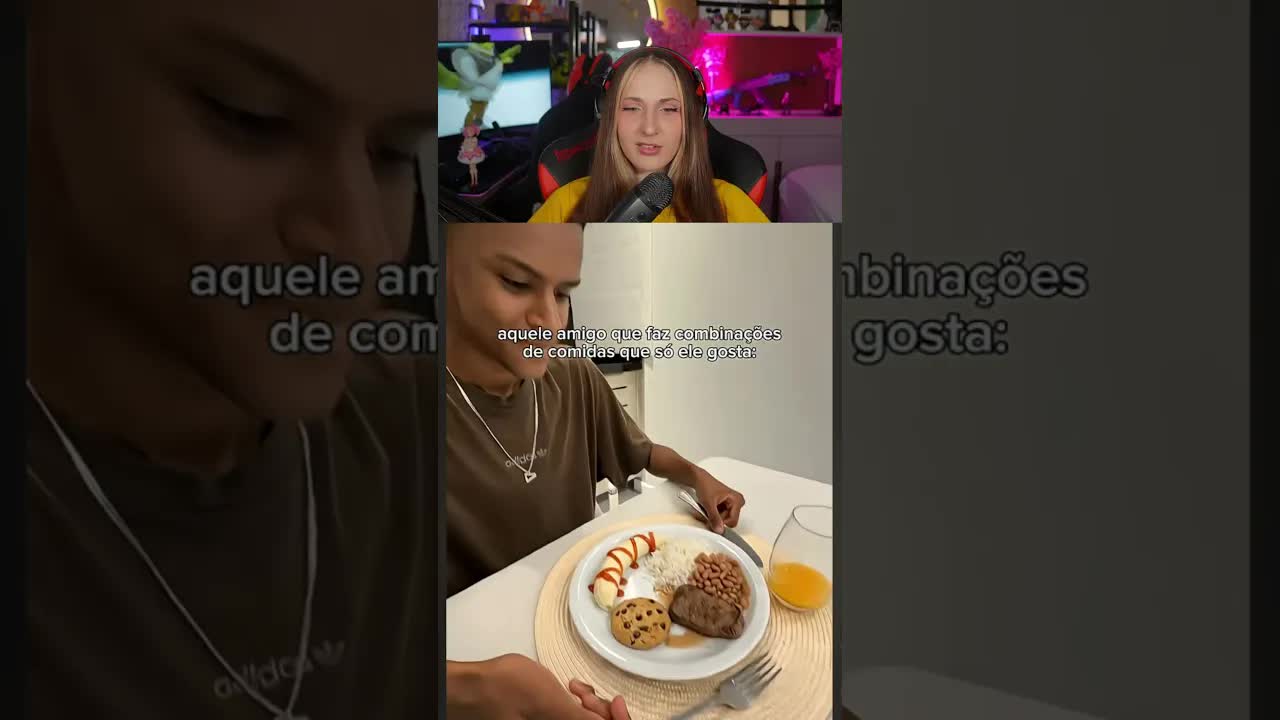 Amigo que mistura comida de um jeito esquisito