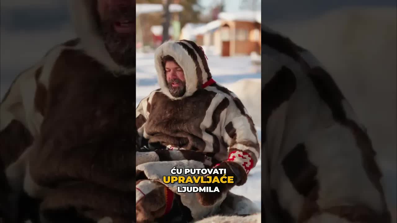 Vožnja sa irvasima na drvenim sankama