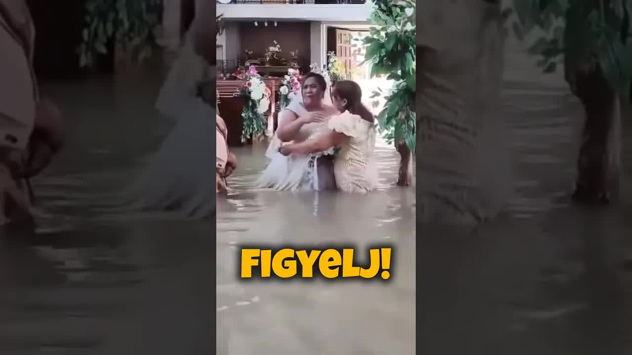 Egy esküvő, amit az árvíz ellenére megtartottak