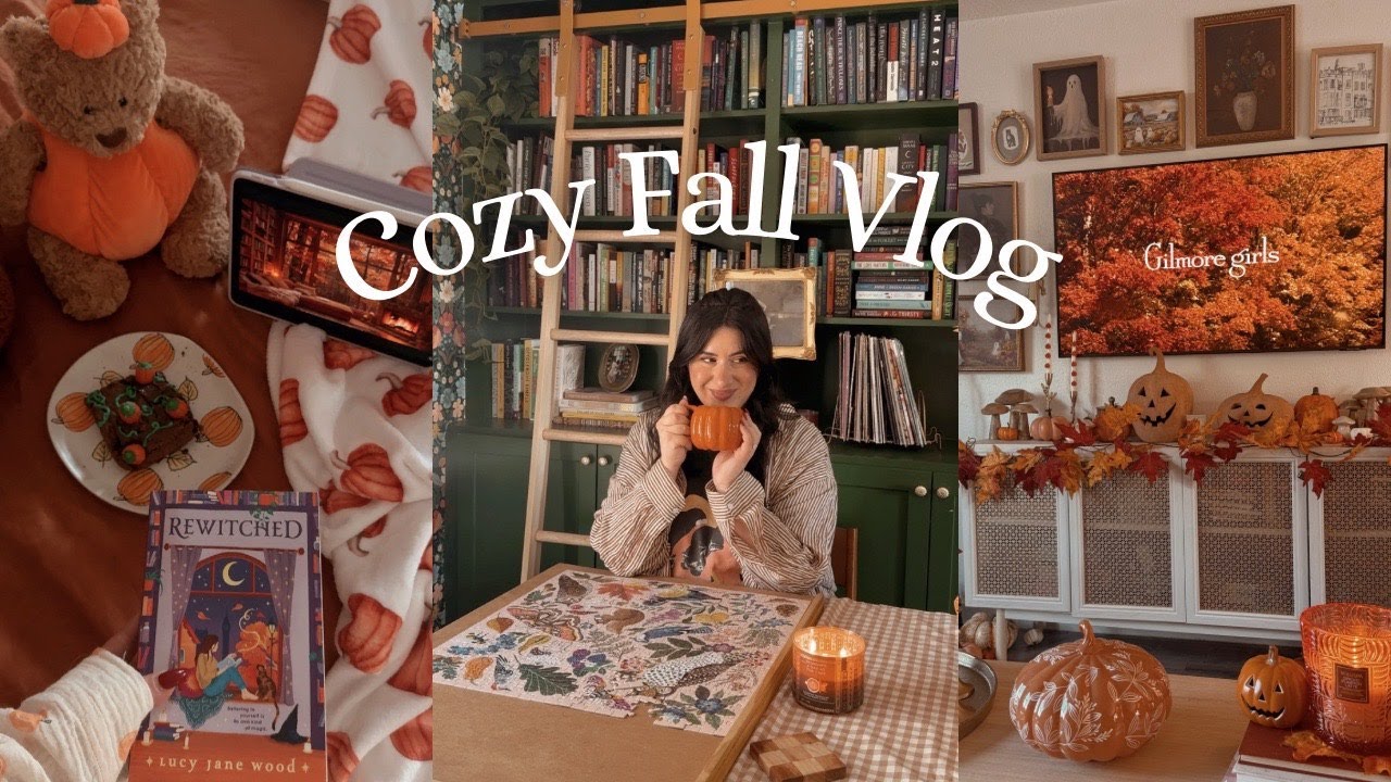 Cozy Fall Day Vlog: Painting, Puzzles, and Movies