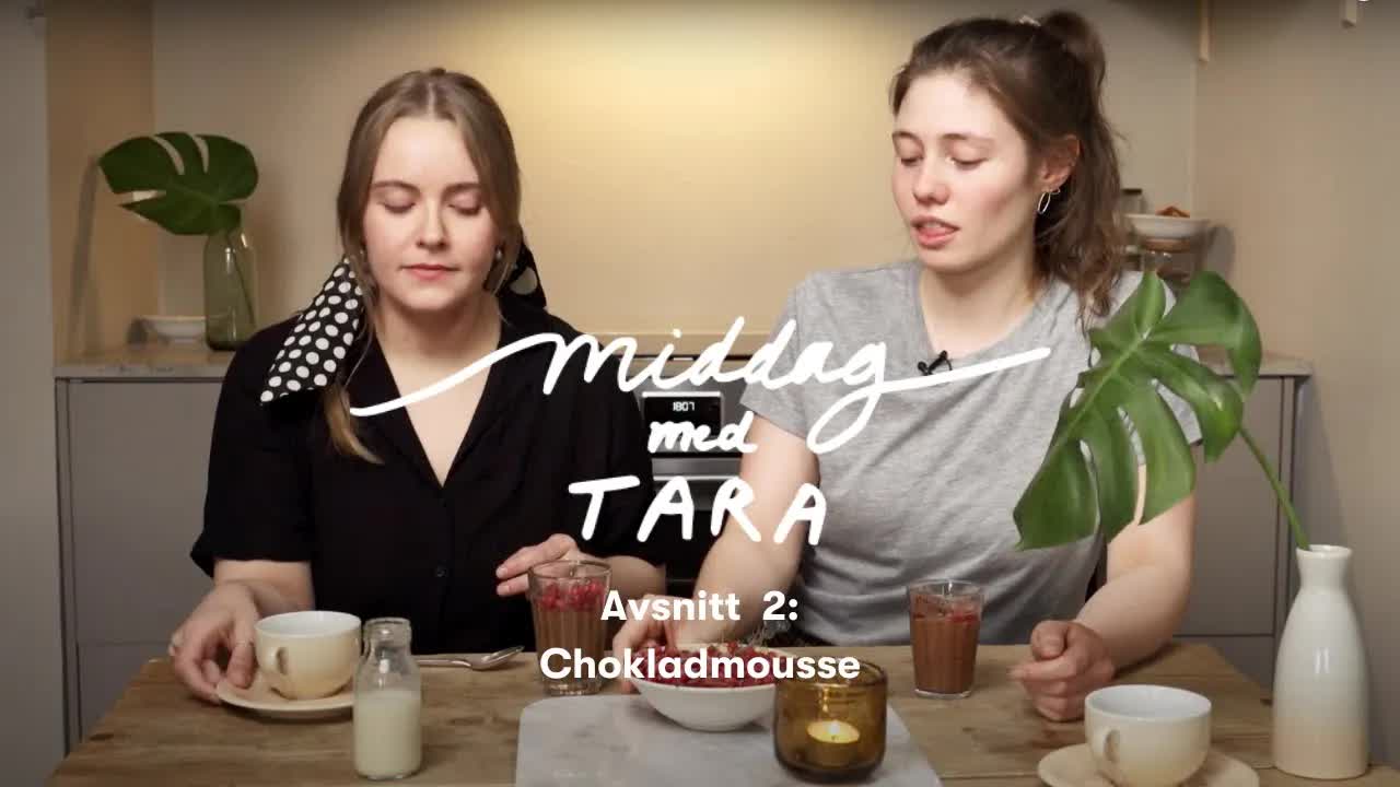 Tara Junker lagar chokladmousse med aquafaba